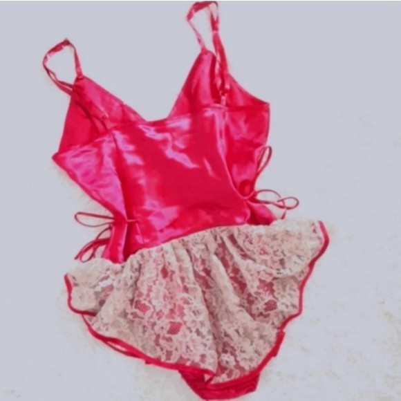 Vintage Victoria’s Secret Gold Label Lace Satin Teddy S Romantic Lingerie Glam - Picture 9 of 10